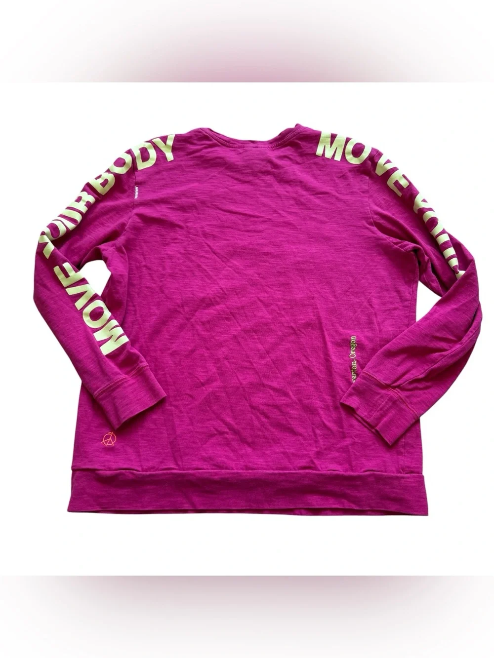 Nike World Tour Move Your Sole Long Sleeve Shirt Pink Men’s L Graphic Tee Gym